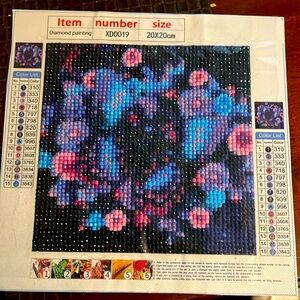 Finished Diamond Art-Flower